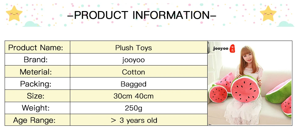 Подушка в виде арбуза подушки фрукты укладки Плюшевые игрушки Оптовая Продажа Творческий моделирование арбуз подарок jooyoo