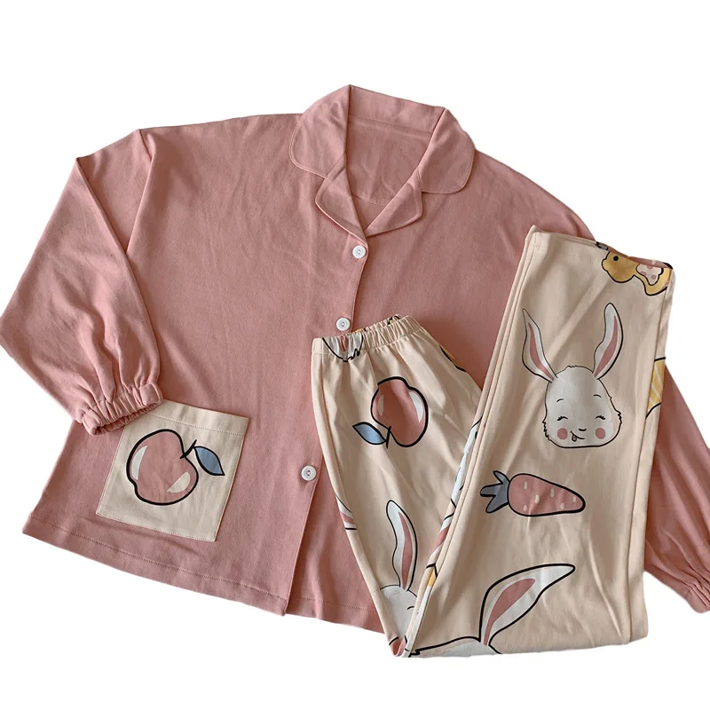 

Wmyqdlq 2020 Spring And Autumn Women Pajamas Women's Pyjamas Suit Home Service Loose Two-Piece Pajama Set Pyjama Female Pijamas