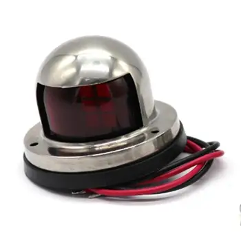 

12V Dc Red And Green 1 Pair Of Yachts Afor Ships 304 Stainless Steel Navigation Light With Base Universal