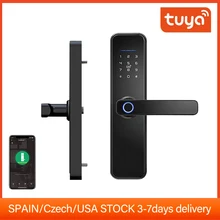 Tuya Smart Lock Waterproof Fingerprint Door Lock Electronic Home Security Password Door Lock APP Remotely Fechadura Digital Lock