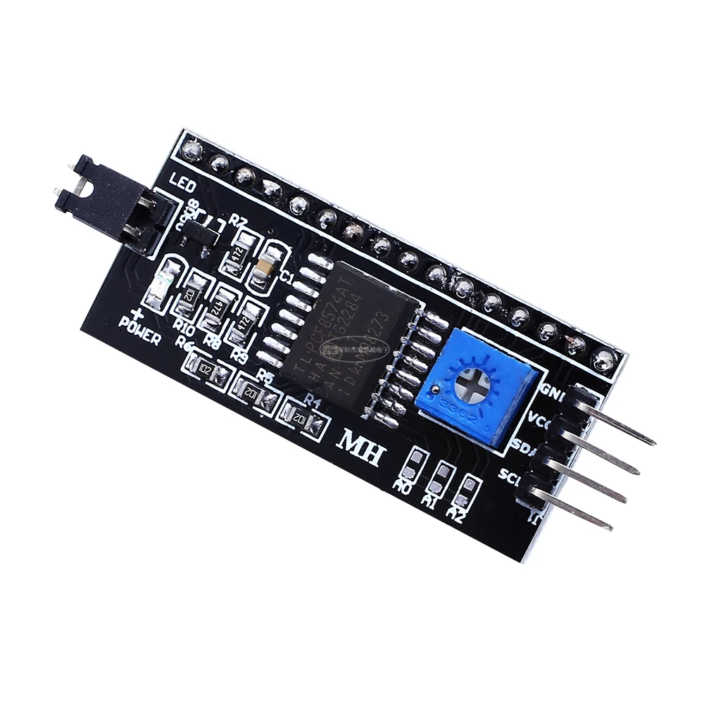 Iic i2c twi spi placa de interface serial porta 1602 2004 lcd lcd1602 adaptador placa lcd módulo conversor adaptador pcf8574