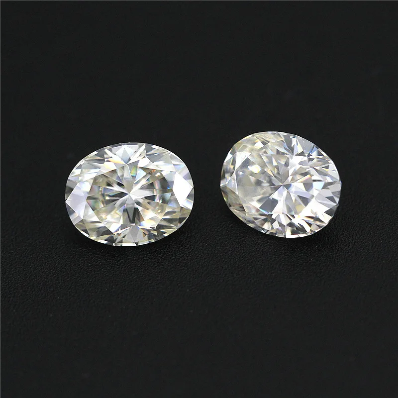 Wholesale Size 4x6~10x14mm White D Color VVS1 Color Moissanites Oval cut shape Loose Stone With Certificate