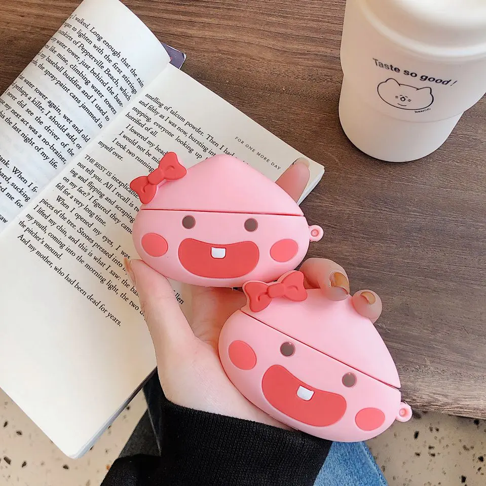 Чехол для наушников для Airpods Pro, кожаный чехол, роскошный красный чехол для наушников с Bluetooth для Apple AirPod Air Pods Pro 3, чехол, милый чехол