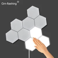Hexagon LED Lighting Wall Lamp Touch Swith Splicable DIY Night Light Smart Home Bedroom Lamp for Living Room Gaming Room 1