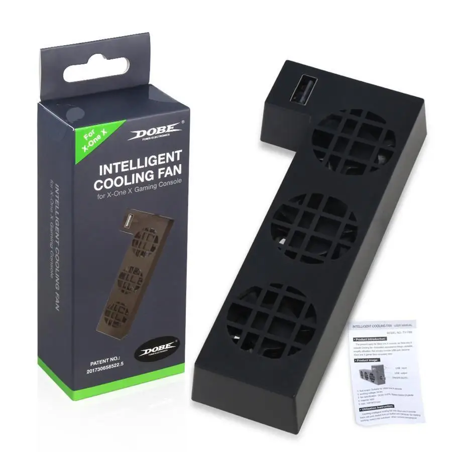 Para xbox um x console cooler externo 3 fãs ceia turbo sistema de