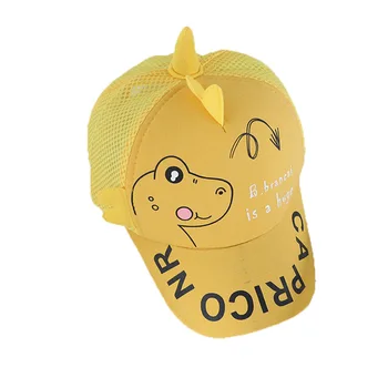 

Summer Children's Baseball Cap Cartoon Dinosaur Boys and Girls Outdoor Sun Hat Mesh Breathable Cap Baby Hat