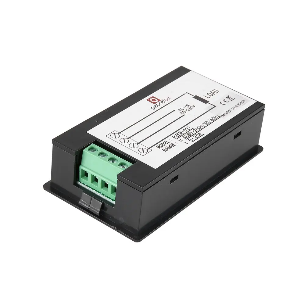 AC Single Phase Digital LCD Ammeter Voltmeter 80-260V 20A 4IN1 Electric Volt Amp Megter Power Kwh For Homekit PZEM-021