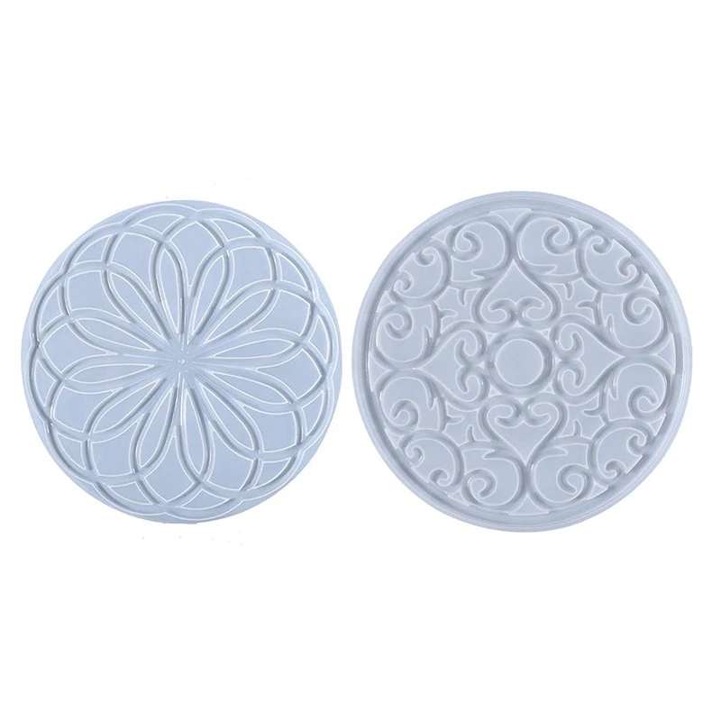 Candle Making Round Coaster Silicone Molds Concrete Plaster Molds