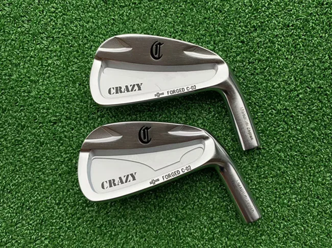 CRAZY C-02 кованые клюшки для гольфа CRAZY Golf кованые железные клюшки для гольфа 4-9Pw R/S гибкий вал с головкой крышка DHL
