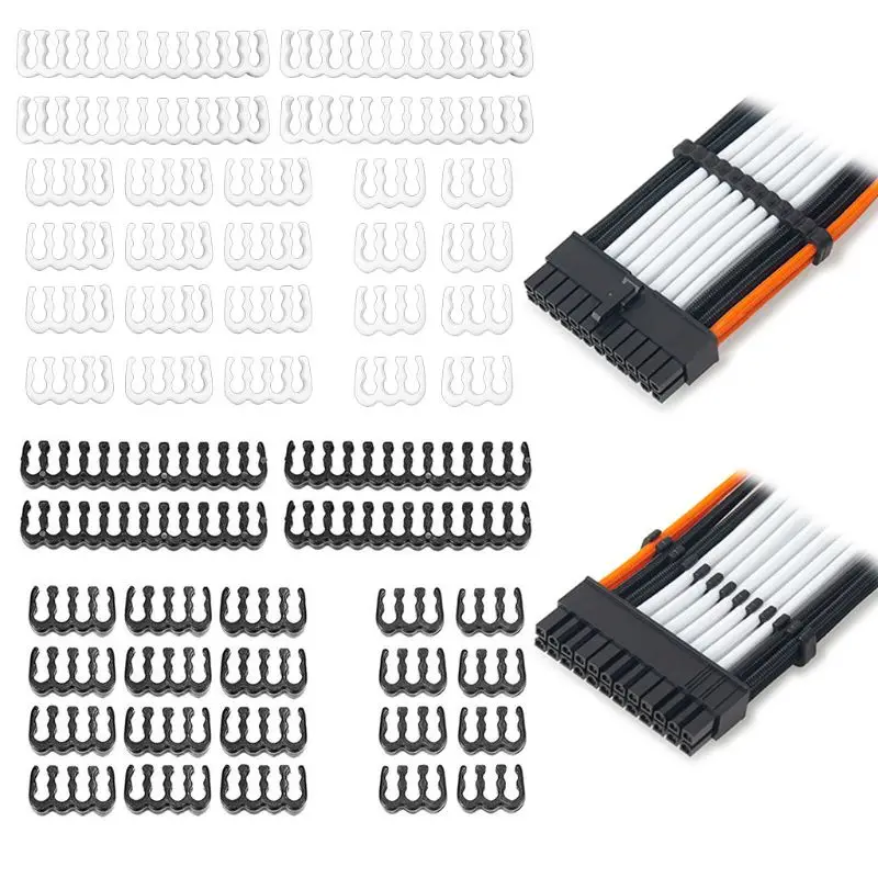 1 комплект 24Pin x 4 8Pin 12 6Pin 8 PP кабель Расческа с зажимом/зажим/комод для 3 мм кабели в
