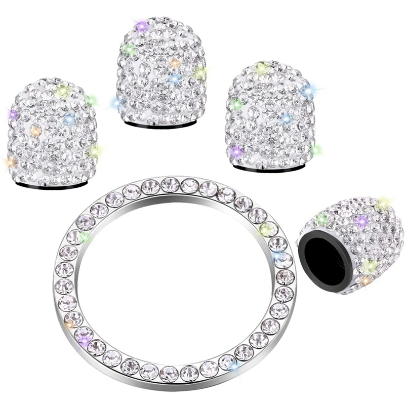Top!-Valve Stem Cover Crystal Rhinestone Universal Tire Valve Cap Dust Auto Parts | Автомобили и мотоциклы