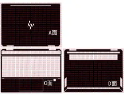 Ноутбука углеродного волокна виниловые наклейки на кожу Крышка для 2019 спектр X360 13-AP0023DX AP0013DX ap0008ca ap0038nr ap0312ng 13,3"