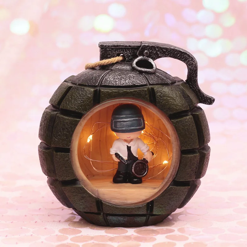 

Boys And Girls Calendar Eat Ji Garage Kit Stars Light Small Night Lamp String Desktop Desk Decorative Crafts Resin Decorations