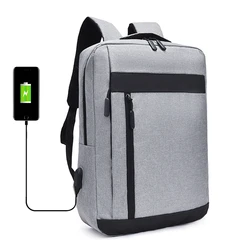 Fashion Men Backpack Usb Charging Business Laptop Backpacks Waterproof Travel Backbags Large Capacity School Bags for Boys 2022