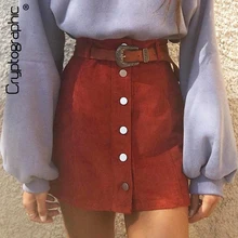 ^^Best Offers Cryptographic Women's Corduroy Skirts High Waist Single Breasted Mini Skirt Autumn Winter Casual Ladies A-line Skirt Streetwear ^^Best Offers Cryptographic Women's Corduroy Skirts High Waist Single Breasted Mini Skirt Autumn Winter Casual Ladies A-line Skirt Streetwear