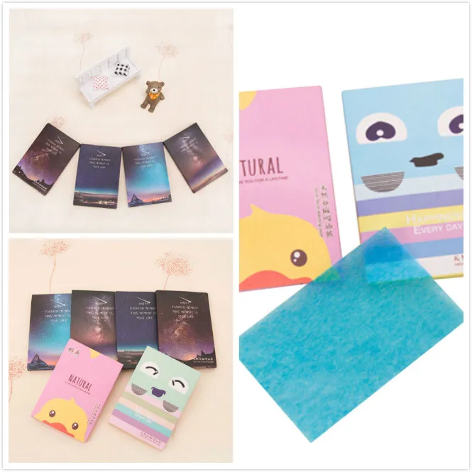 50 Sheets/Pack Tissue Papers Pro Powerful Makeup Cleaning Oil Absorbing Face Paper Absorb Blotting face Cleaner Face Tools