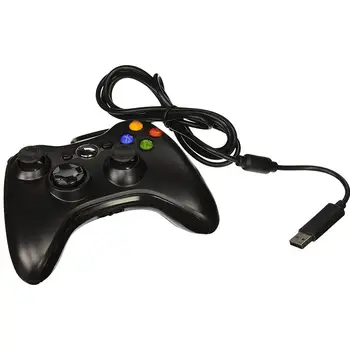 

For Microsoft 360 USB Wired Joypad Gamepad Black Game Controller For Xbox Slim TV Box Joypad Gamepad For Windows 7 / 8 / 10 r30