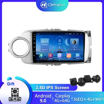 

4G+64G Android 9.0 DSP 9" Car Radio GPS Multimedia Player For Toyota Yaris 2012 -2016 2017 LHD RHD Video Navigation 2 Din No DVD