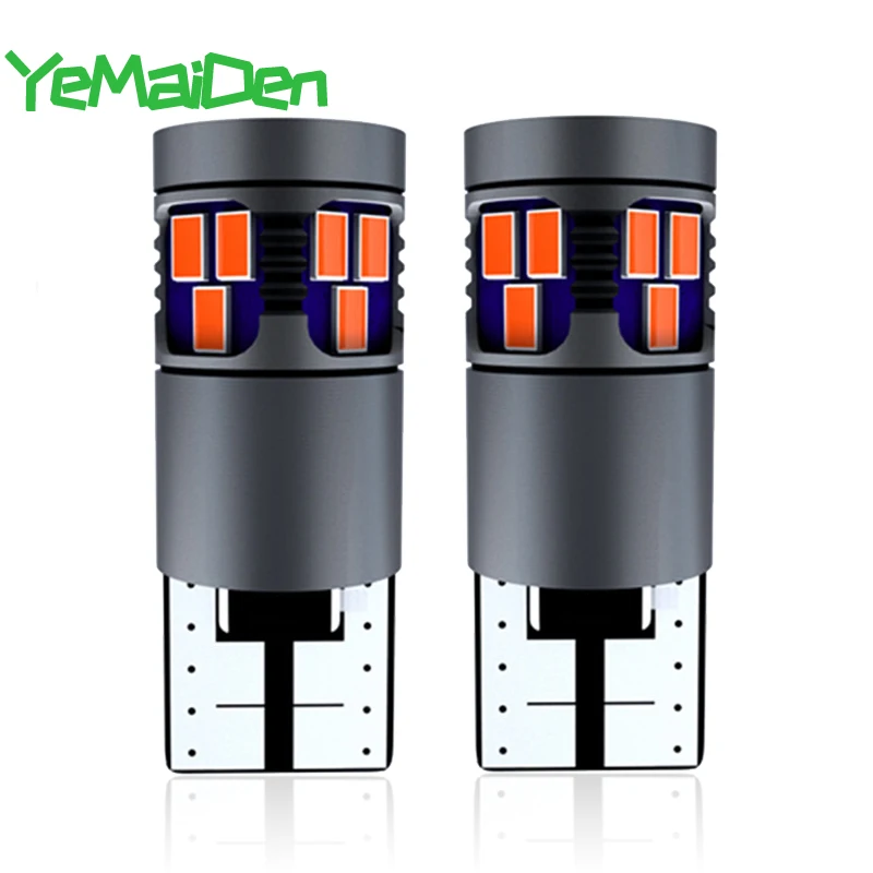 2x Car LED Bulb T10 W5W Light Canbus No error 12V 2016 SMD 5W5 Super Bright White Auto Interior Dome Trunk Wedge Side Lamp | Автомобили и