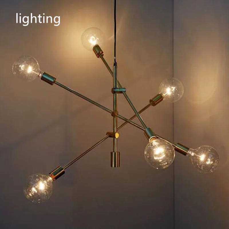 

Modern hanging lamp light LED dinning bed room bedroom foyer round glass ball black gold nordic simple modern pendant light lamp