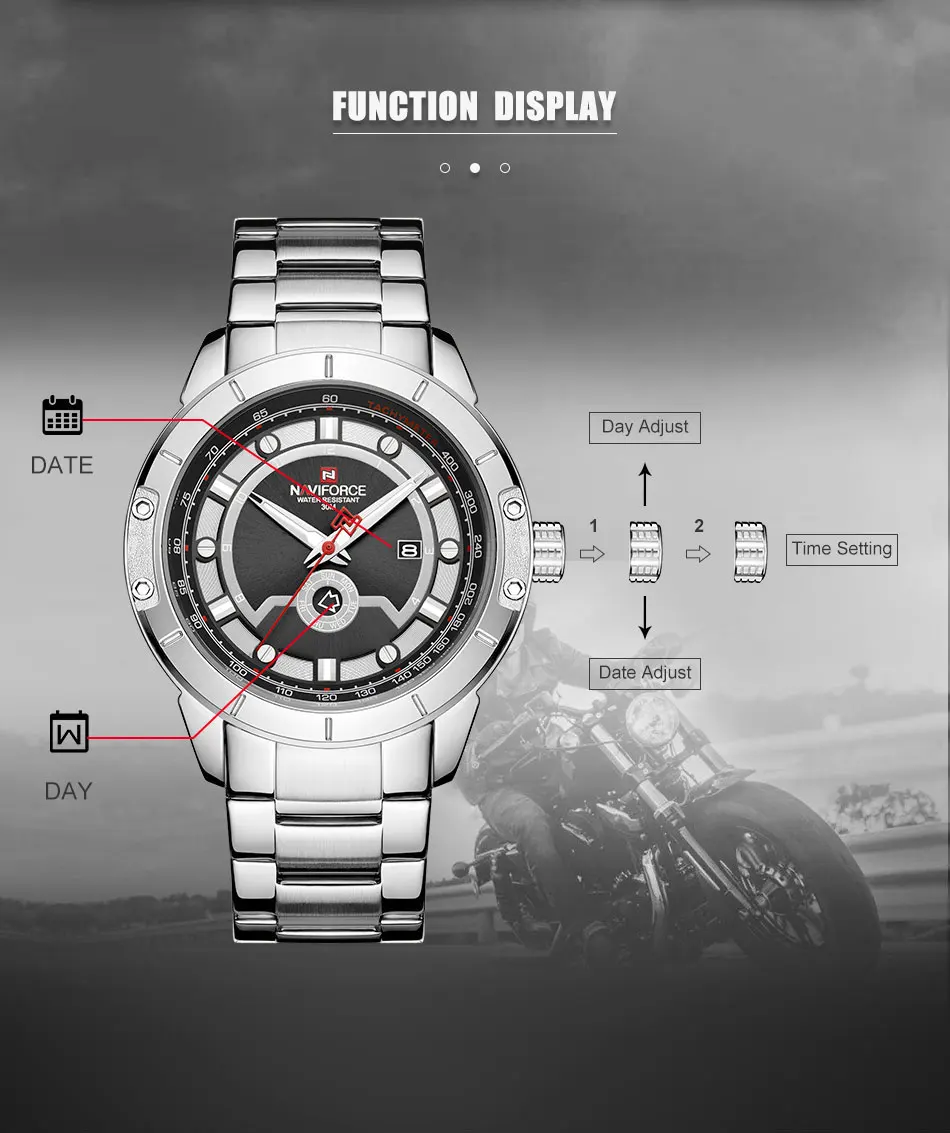 NAVIFORCE Роскошные брендовые наручные часы мужские модные деловые Часы повседневные спортивные водонепроницаемые золотые часы мужские часы Relogio Masculino