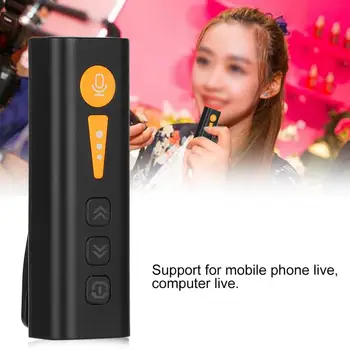 

i3K Portable Bluetooth Earphone Microphone With SoundCard Voice Changer Lavalier Microfone With Headset for Phone Live Game Vlog