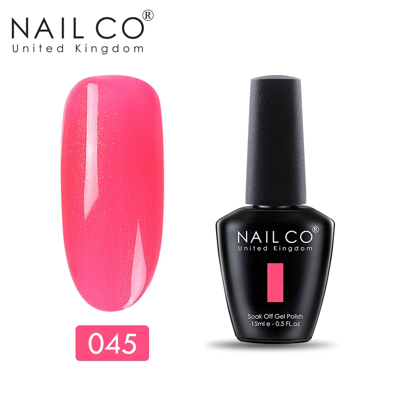 11045 NAILCO, новинка, 15 мл, УФ Гель-лак, лак для ногтей, набор красок, маникюр, геллак, Полупостоянный Гибридный гвоздь, искусство, макияж, Черный Гель-лак для ногтей - Цвет: 11045