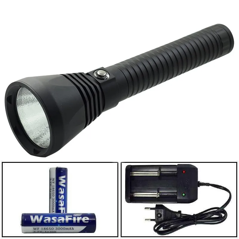 

Powerful XHP70 LED Diving Flashlight Portable Underwater 100M Tactical Torch Light Power by 18650 Battery