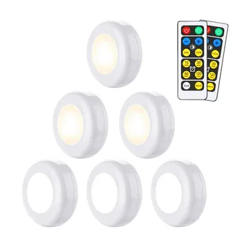 

Touch Sensor Dual Color LED Night Lamps Battery Power Remote Control Cabinet Light Wireless Dimmable Suitable for Kitchen Stair