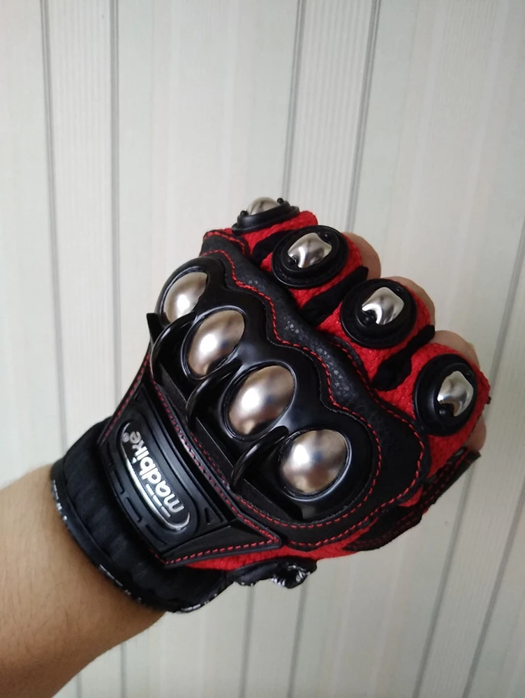 Guantes tácticos de seguridad de acero, equipo de ciclismo al aire libre, nudillos de latón, motocicleta, deportes de potencia, carreras, bicicleta, autodefensa