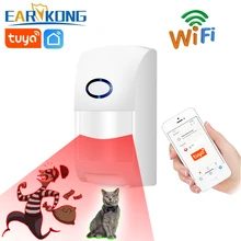 Tuya-detectores de infrarrojos inteligentes con WiFi, Alarma de Sensor de movimiento Compatible con la aplicación Smart Life de Tuyasmart