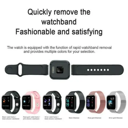 HobbyLane T80 Смарт часы спортивные модные IP68 Водонепроницаемый фитнес трекер сердечного ритма Smartwatch Браслет d29