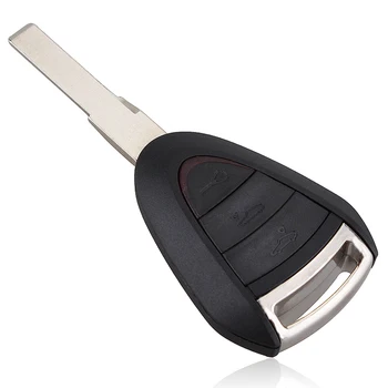 

1pc Car Key Case Replacement Shell Cover For Porsche 911 997 Boxster 987 Cayman 3 Buttons Key Shell CAR PROTECTION ACCESSORIES