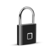 Замок с отпечатком пальца, цинковый сплав, умный, USB, перезаряжаемый, Противоугонный, безопасность, без ключа, Электрический биометрический дверной мешок, замок для багажа