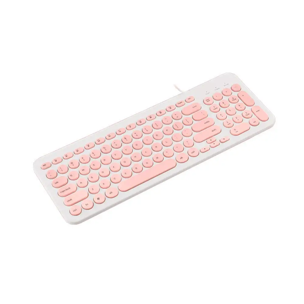 

Compact Wired USB Mini Keyboard Silent Ergonomic Cute Keyboard Smooth Typing Works with Mac and PC Desktop Laptop Computer