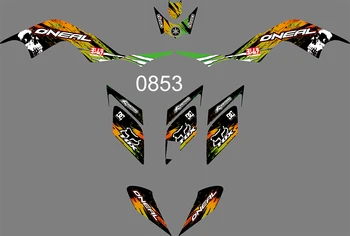

0853 Motorcycle Team Graphic & Backgrounds Decal Sticker Kits for YAMAHA RAPTOR700R 2006 2007 2008 2009 2009 2010 2011 2012