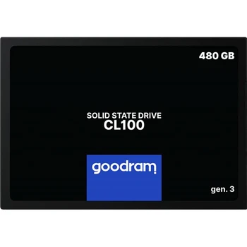 

Goodram CL100 gen solid-state drive.3 SSDPR-CL100-480-G3 SSD, 2.5", 480Gb, SATA-III, read: 540 MB/s, write: 460 MB/s