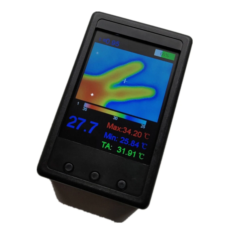 

Portable Thermographic Camera Infrared Temperature Sensor Digital Infrared HY-18 MLX90640 With Screenshot Function