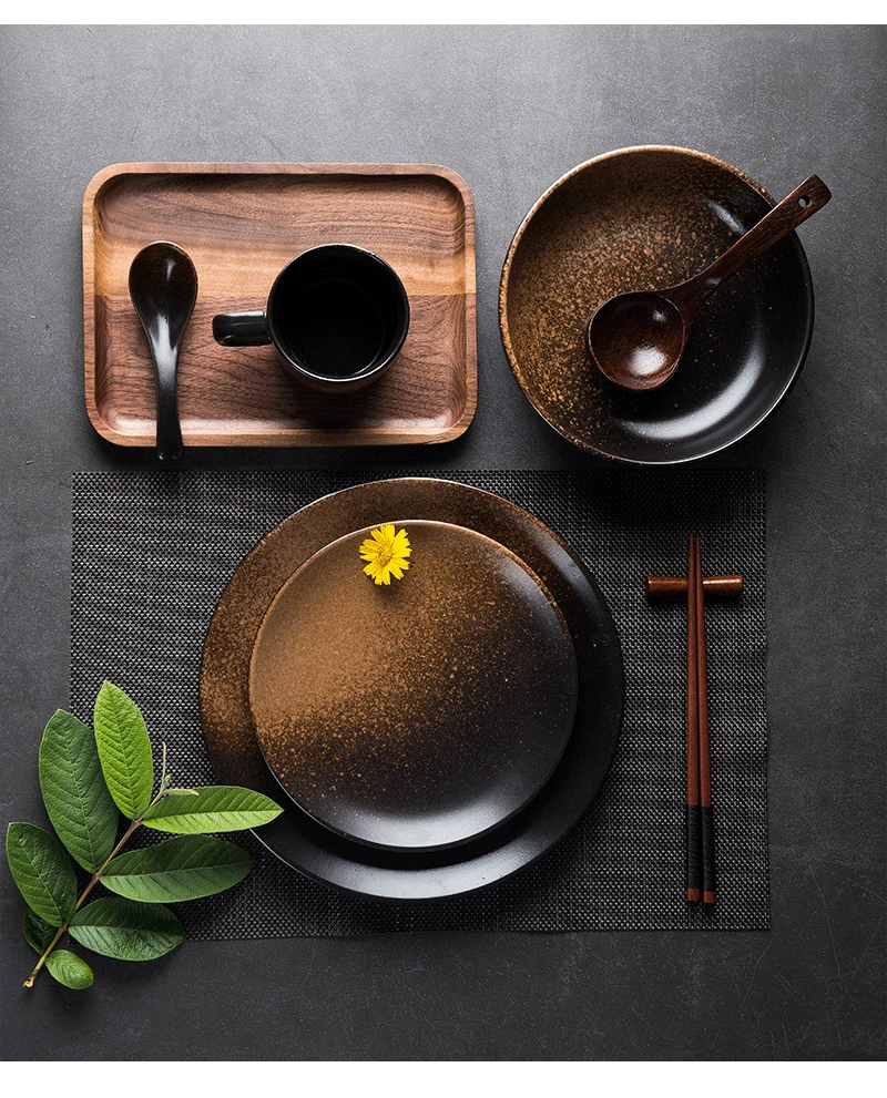 6/8/10" Deep Shallow Ceramic Dinner Dish Porcelain Tableware Plate