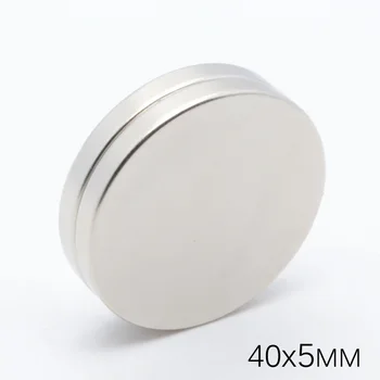 

5Pcs 40x5mm N35 Neodymium Magnet Permanent NdFeB Round Super Strong Powerful Magnetic Magnets 40*5mm Search Magnet