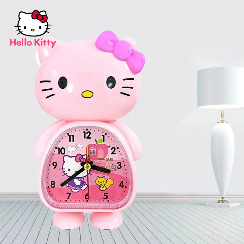 Hello Kitty Alarm Clock Cartoon Super Loud Student Dormitory Children  Bedroom Bedside Simple Desk Learning Small Alarm Clock - Animation  Derivatives/peripheral Products - AliExpress