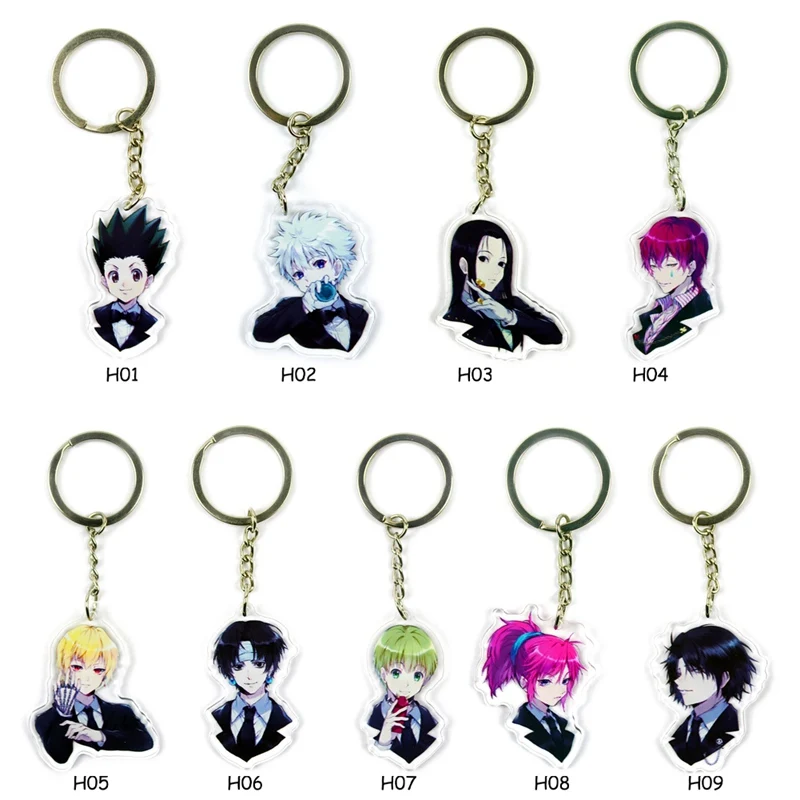 HUNTER x HUNTER Key Chains Two-sided Keychain Cosplay Acrylic Pendant Keyring