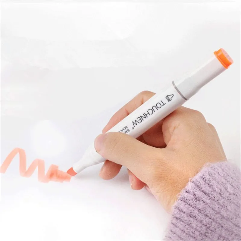 Marker Pens Color Marker Pens 36 Colors Skin Tones Set Art Markers Pen Dual Headed Alcohol Based