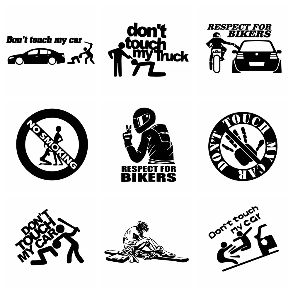

Interesting car stickers Don't Touch My Sticker and decals Funny car Vinyl For Auto Door Decals Body car Accessories decoration