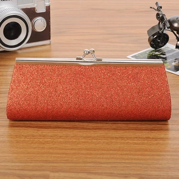 

Casual Fashion PVC Buckled Clutch Portable Shopping Coin Holders Glittering Key Bag Daily Long Purse