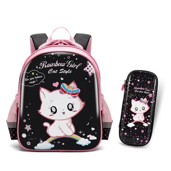 

Black Cat Backpack for Girls Shiny PU School Backpack back to school Large backpack Children School Backpack Girl Bag