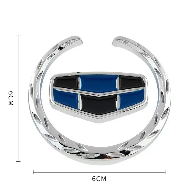 3D Metal Car Trunk Window Stickers and Decals Emblem Styling for Geely Emgrand EC7 EC8 X70 GE GT EV8 EX7 CK GS Auto Accessories A-Blue