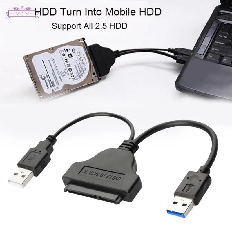 Basix USB 3 0 2 до 7 + 15 22Pin SATA кабель адаптер конвертер для 5 дюймов жесткий диск HDD SSD с USB2.0
