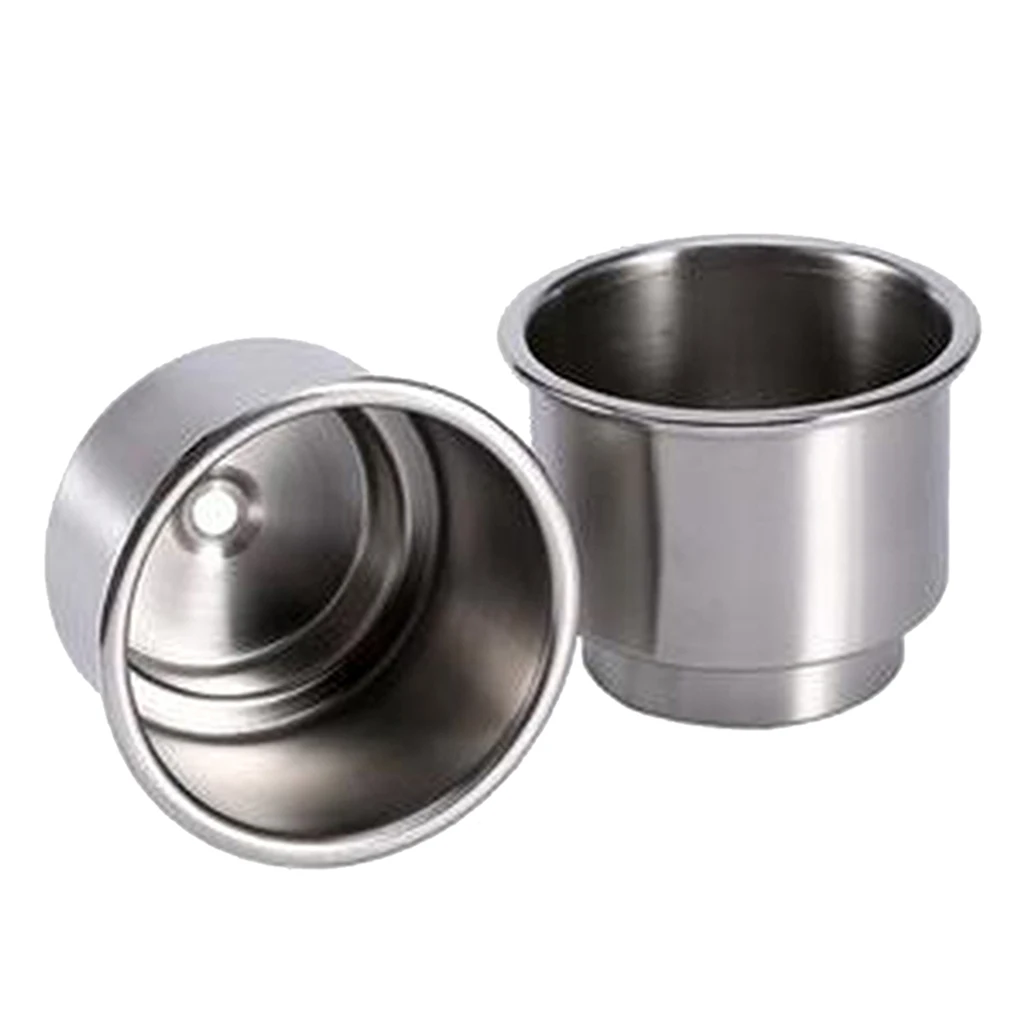 2pcs Cup Drink Can Holder with Drain for Car Marine Boat Yacht RV Camper