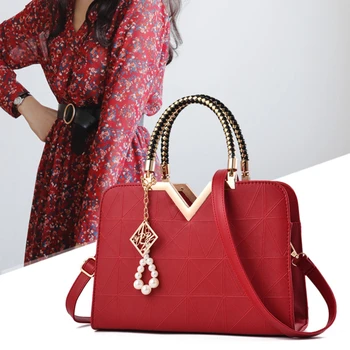 

Ladies Fashion Crossbody Bag For Women 2020 New Large Capacity Handbags Zipper Leather Waterproof Shoulder Bags